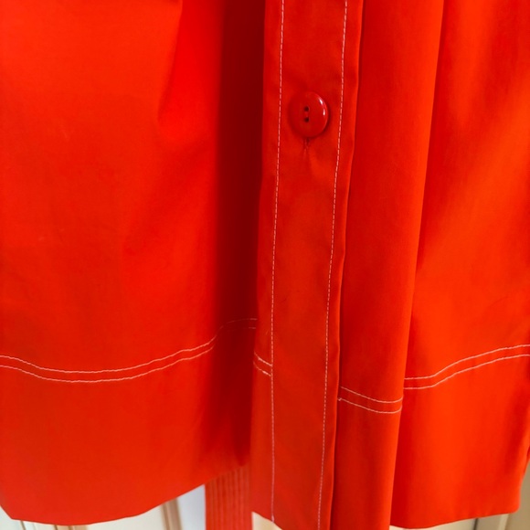 Worth NY Orange Shirtdress -Sz 2 - Picture 8 of 10